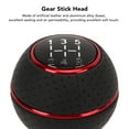 thumbnail image 2 of Gear Stick Knob, Decorative Aluminum Alloy  Knob 5 Speed Easy To Use With 4 Adapter Sleeve For Car, 2 of 7