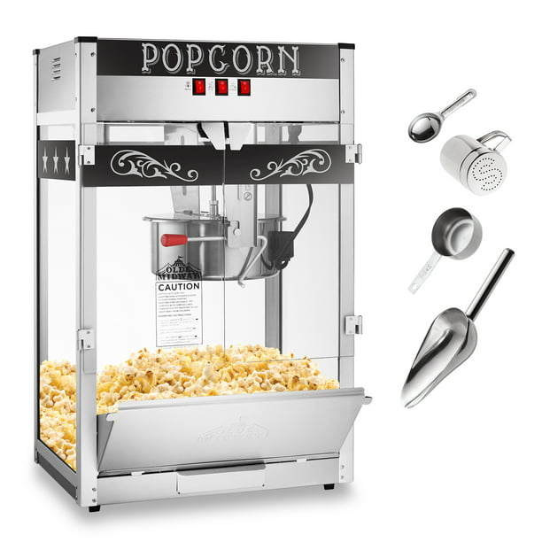 Olde Midway Commercial Popcorn Machine Maker Popper with Extra Large 16Ounce Kettle Walmart