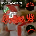 thumbnail image 4 of Merry Christmas Neon Sign, 16.8 x 11.8 Inch LED Sign XMAS Holly Berries for Christmas Decor, Holiday Wall Decoration, USB Powered, Adjustable Brightness, 4 of 8