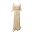 thumbnail image 5 of Gibobby Vestidos largos para mujer Vestido formal elegante para mujer, con hombros descubiertos, lentejuelas doradas, vestido largo de fiesta de noche(Dolado,XL), 5 of 5