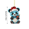thumbnail image 3 of Christmas Tree Ornaments Festive Hanging Decorations Acrylic Xmas Tree Hanging Ornaments for Holiday Decorations, 3 of 5