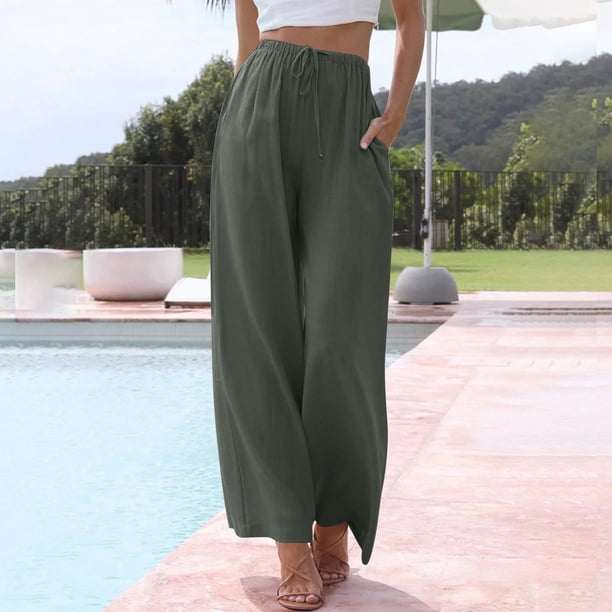 WILLBEST Pantalones Casuales para Mujer, Cómodos Pantalones de Dormir de Cintura Alta con Cordón y Estampado de Halloween para Actividades de Otoño y Primavera. Chica