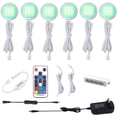 thumbnail image 1 of RGB Color Changing LED Under Cabinet Lights Kit for Kitchen Counter Wardrobe Counter Furniture Ambiance Christmas Decor Lighting, 1 of 6