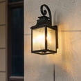 thumbnail image 4 of Outdoor Wall Lantern, Porch Lights Wall Mount Lamps Waterproof Aluminum With Frosted Glass, for Outside House Deck Patio Garage Lighting, 1pcs, 4 of 9