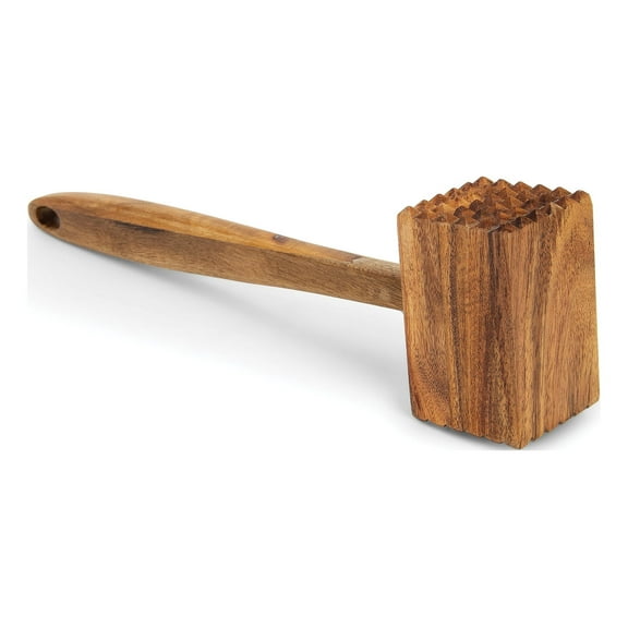 Ironwood Gourmet Meat Tenderizer, Acacia Wood, 11.75" x 3" x 1.75"