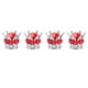 thumbnail image 2 of 4 Piezas Tapas de Válvula de Vástago de Rueda de Neumático Estilo Corona Diamante Universal para Coches Camiones Bicicletas Rojo, 2 of 5