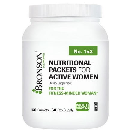 Bronson Nutritional Multivitamin and Mineral Packets for Active Women, 60
