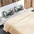thumbnail image 5 of Yayeee Pillowcase King Size Set of 2 Satin Wrinkle Resistant Pillow Case, Evening Mountain Road, 5 of 7