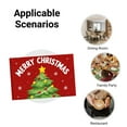 thumbnail image 5 of JOOCAR Merry Christmas Tree Holiday Design Linen Table Mats Set of 4 for Home Kitchen Table Decor 12x18 inch, 5 of 5