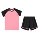 thumbnail image 5 of Camisas de Manga Larga de los Niños Tamaño 12-14 Juventud Verano Color Sólido Cuello Redondo Camiseta Y Pantalones Cortos de Dos Piezas para Niños Niño Pequeño Chico Camisas de Manga Larga 2T, 5 of 6