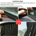 thumbnail image 3 of Universal Car Window Shades Curtains Kit, Black, 3 of 5