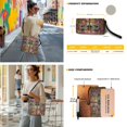 thumbnail image 2 of ZUXONGSY Daisy Flower Dragonfly Print Shoulder Bag with Leather Wallet for Women Large 2 Pcs Bucket Purse Set Trendy Bucket Crossbody Bag Set for Workout, 2 of 4