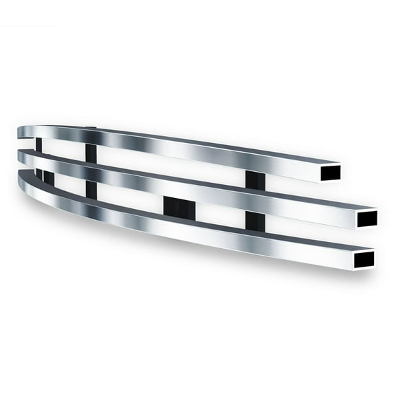 APS Compatible with Toyota Tacoma 2005-2011 TRD Sport Hood Scoop Stainless Steel Silver Horizontal Billet Front Grill Grille Insert T66501C