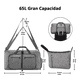 thumbnail image 2 of Bolsa Deportiva Bolsa De Viaje Impermeable De Gran Capacidad Gris, 2 of 5