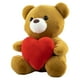 thumbnail image 2 of Muñeco de Peluche Oso Café con Corazón Rojo, 2 of 2