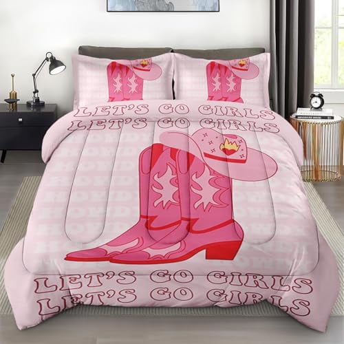 Size Comforter Set with 2 Pillowcases Butterfly Pink Colorful Flower Bedding Set r Funny Leaf Rose Summer Bedroom Bed Set for Kids and Adults