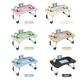 thumbnail image 4 of Foldable Notebook Desk Multi-Functional No Assembly Portable Writing Table Children Study Computer-Desks with Cup Holder & Slot, 4 of 7
