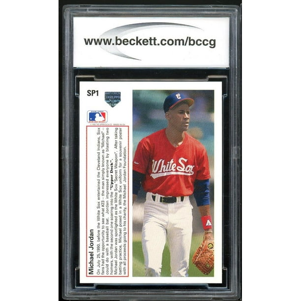 1991 Upper Deck SP1 Michael Jordan Baseball Rookie Card BGS BCCG 9 Near Mint Walmart Business Supplies