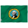 thumbnail image 3 of (2 pack) ANLEY Fly Breeze 3x5 Foot Washington State Flag - Washington WA Flags Polyester, 3 of 8