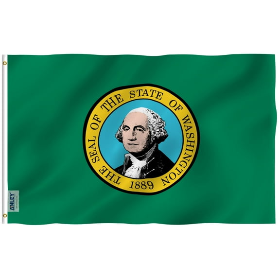 ANLEY Fly Breeze 3x5 Foot Washington State Flag - Washington WA Flags Polyester