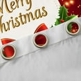 thumbnail image 4 of jejeloiu Merry Christmas Blackout Curtains,Red Bowtie Gold Bell Curtains Pack of 2 (38x45 Each),Xmas Berry Window Curtains For Girls,Super Cozy Room Decor, 4 of 6