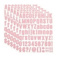 thumbnail image 1 of Uxcell Vinyl Letters Numbers Stickers Kit, Self Adhesive Decals for Mailbox, Sign Pink 486 Pieces 6 Sheets, 1 of 6