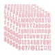 thumbnail image 1 of Kit de letras y números de vinilo Uxcell, calcomanías autoadhesivas para buzón, señal en color rosa, 486 piezas, 6 hojas, 1 of 6