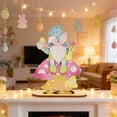thumbnail image 3 of Easter Tabletop Decorations, Wooden Easter Decor Rabbit Ornaments for Home Party, Spring Tiered Tray Decor for Living Room Bedroom Study Office Decoration, 3 of 6
