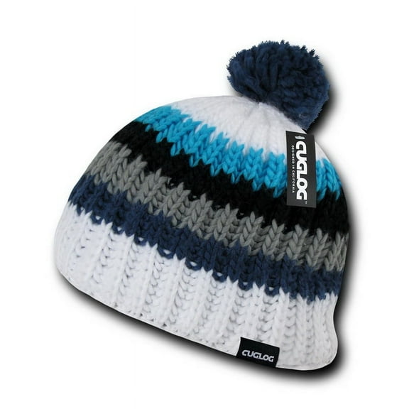 CUGLOG K028 Mont Ventoux Beanie, White/Royal