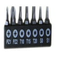 thumbnail image 4 of Universal Tool 16pc Deluxe T-Handle Ratchet Screwdriver Set, Steel, 6.5" x 0.5" x 0.5", Ratchet, Torx, Slotted, Phillips, Square, PoziDriv, 16 Piece, 4 of 7