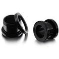thumbnail image 3 of Screw-on Plugs/Gauges/Tunnels Black Acrylic 5/8" (16mm) 2 Pieces (1 Pair) (B/6/1/10), 3 of 3