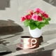 thumbnail image 5 of Rosa para el hogar Rosa artificial realista Centro de mesa para la sala de estar, 5 of 5