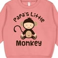 thumbnail image 3 of Inktastic Papas Little Monkey Boys Funny Toddler Sweatshirt, 3 of 4