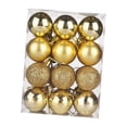 thumbnail image 3 of 24 Uds bolas de Navidad adornos navideños decoración del hogar decoraciones navideñas Adornos de de Navidad para año Nuevo hogar de Acción de Dorado, 3 of 8