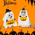 thumbnail image 4 of Ropa divertida para perros y gatos, ideal para perros pequeños, medianos y grandes, ajustable, con sombrero y diseño de calabaza, para fiestas y accesorios., 4 of 4