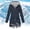 A Dark Blue, variant on HAPIMO Women's Rain Jacket Double Zip Up Long Sleeve Coat Waterproof Raincoat Outdoor Windbreaker Hooded Jacket Solid Flap Pockets Jacket Hot Pink M