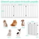 thumbnail image 3 of Costway 3 Paneles Verja Plegable de Madera para Mascotas con Bisagras Flexibles a 360° para Casa Escaleras Entrada Blanco 151,5 x 60 x 1,5 cm, 3 of 10