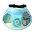 thumbnail image 3 of Chapeau de Fans d'Été pour Enfants Portable Réglable Vitesse Décontracté Rechargeable Chapeau de Soleil Bleu, 3 of 8