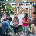 thumbnail image 4 of SDJMa 18/36 PC 4th of July Patriotic Star Ornaments Memorial Day Independence Day Labor Day Hanging Balls Decorations for Home Festival Party Decor, Blue Red and Silver, 4 of 9