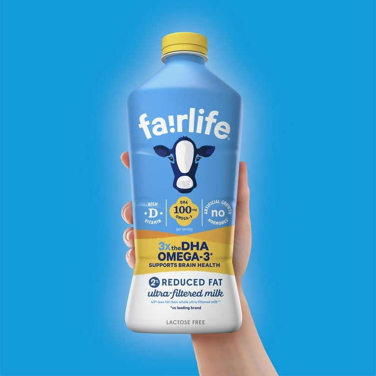 fairlife Lactose Free 2 Reduced Fat Ultra Filtered Milk with DHA Omega 3 52 fl oz