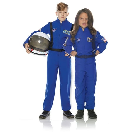 Astronaut Blue Child Outer Space Explorer Costume Flight Suit