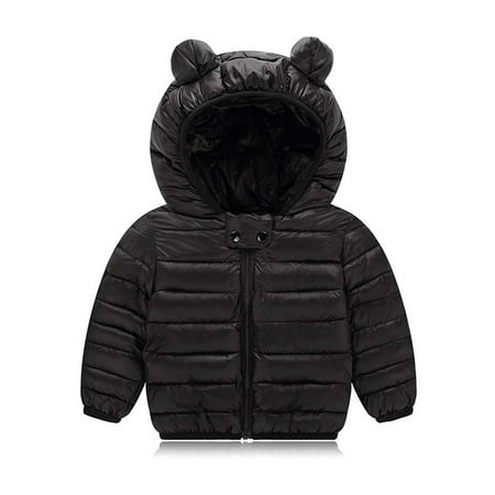 

Stamzod Cute Baby Girls Winter Clothes Kids Light Down Coats With Ear Hoodie Spring Fall Girl Jacket Toddler Children Clothing For Boys Coat Outwear 6M-4Y On Clearance