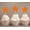 Orange, variant on Darling Souvenir, Star Shape Cupcake Toppers, Birthday Wedding Party Dessert Decorations - Pack Of 20