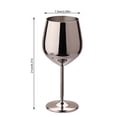 thumbnail image 3 of Copa de vino Naiovety acero inoxidable color Negro, 3 of 6