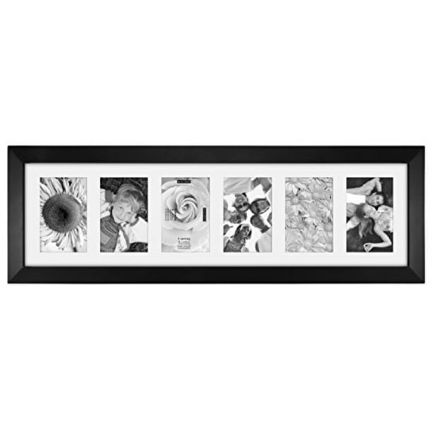Malden 4x6 6Opening Collage Matted Picture Frame Displays Six 4x6