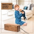 thumbnail image 5 of Luxe Designs Large Cable Management Box - Acacia Wood Cable Organizer Box and Power Strip Box for Electrical Cord Management - Desk Cord Hider - Wire Storage and Organization for Cords, 5 of 8