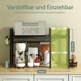thumbnail image 4 of Soporte Extensible para microondas, Organizador de Cocina Ajustable en Altura, Estante para Cocina, 2 Niveles con 8 Ganchos, 1 Soporte para Tazas Grandes con 4 Gancho, 1 Cesta metálica, 4 of 4