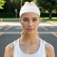 thumbnail image 2 of Unique Bargains Ergonomic Design Headband Elastic Headband for Sport White 1 Pc, 2 of 6