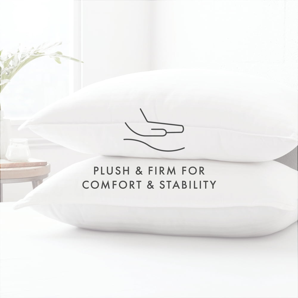 Cooling Gel Fiber Bed Pillow 2-Pack Standard/Queen Size For All Sleep Styles - Back, Side and Stomach Sleepers