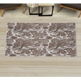 thumbnail image 1 of Paisley Decorative Rug, Ethnic Swirly Flowers Leaves Floral Pattern Bohemian Style Country Print, Quality Carpet for Bedroom Dorm and Living Room, 6 Sizes, Warm Taupe Dark Brown, by Ambesonne, 1 of 1